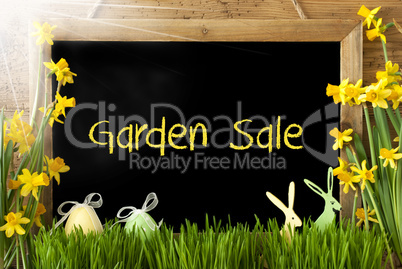 Sunny Narcissus, Easter Egg, Bunny, Text Garden Sale