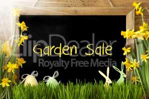 Sunny Narcissus, Easter Egg, Bunny, Text Garden Sale