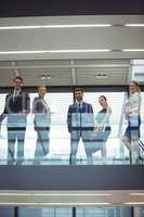 Business executives standing in the office