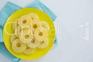 Slices of pineapple