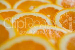 Slices of oranges