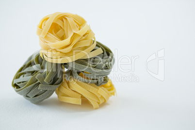 Pile of tagliatelle pasta