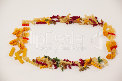 Varieties of pasta forming a frame