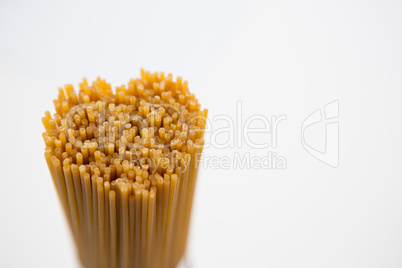 Bunch of raw spaghetti