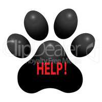 pet animal paw care logo template, vector illustration concept for animal business services