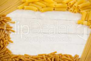 Varieties of pasta forming a frame
