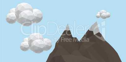Composite image of composite image of cloud icon 3d