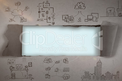 Composite image of composite image of business icons 3d Composite image of composite image of business icons 3d