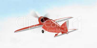 Composite image of composite image of plane icon against white background  3d