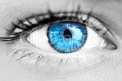 Composite image of blue eye