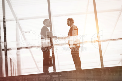 Businessmen handshaking