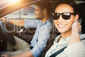 Couple in a car