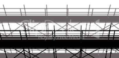 3d image of construction scaffolding