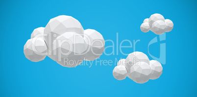 Composite image of composite image of cloud icon 3d