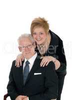 Happy senior citizen couple.