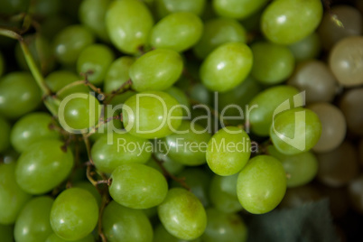 Grapes at organic section in market