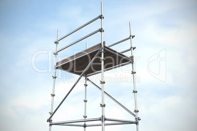 Composite image of three dimension image of scaffolding 3d