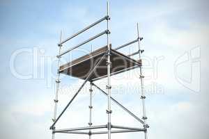 Composite image of three dimension image of scaffolding 3d