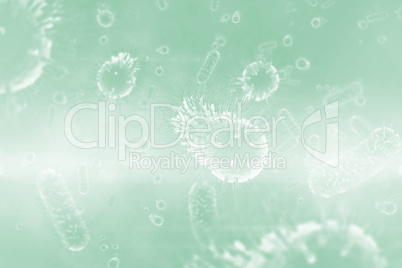 Digital image of bacterium 3d