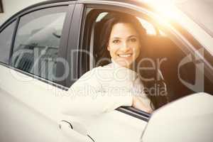 Woman in a car