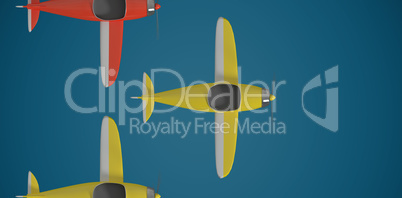 Composite image of composite image of plane icon 3d