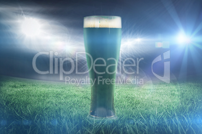 Composite image of st patricks day green beer 3d