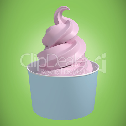 Composite image of 3d composite image of a cupcake