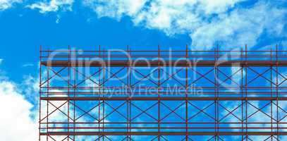 Composite image of 3d composite image of a scaffolding