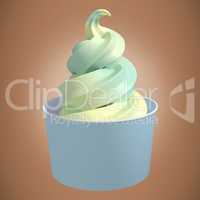 Composite image of 3d composite image of a cupcake