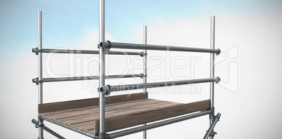 Composite image of 3d image of scaffolding