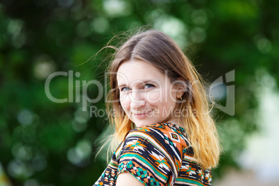 Smiling woman portrait