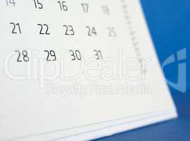 calendar page detail
