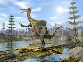 Deinocheirus dinosaur - 3D render