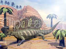 Edaphosaurus dinosaur - 3D render