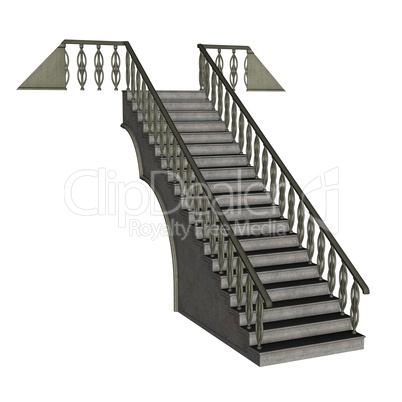 Staircase - 3D render