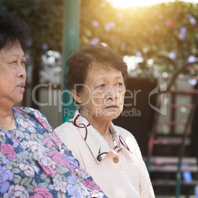 Asian elderly women