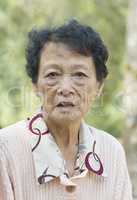 Asian elderly woman