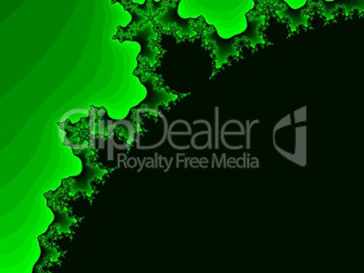 Green fractal background