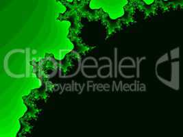 Green fractal background