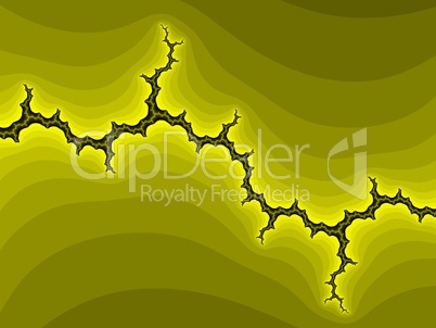 Yellow fractal background