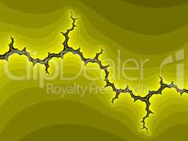 Yellow fractal background