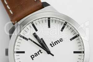 Watch with text Part Time.