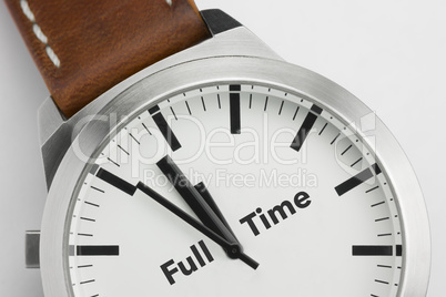Watch with text Full Time.