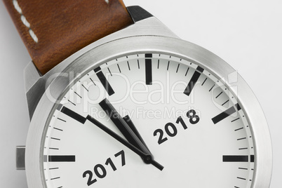 Watch with text 2017 2018.
