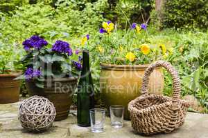 Stilleben im Garten, still life in a garden