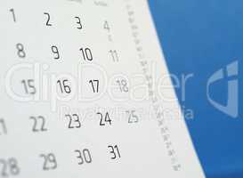 calendar page detail