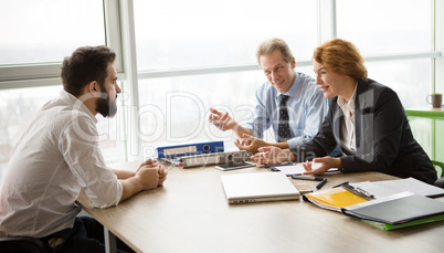 Job interview in office