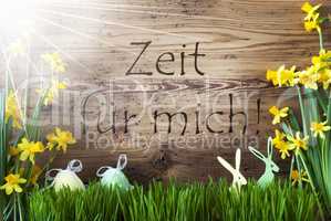 Sunny Easter Decoration, Zeit Fuer Mich Means Time For Me