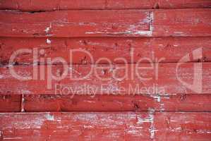 Red Wooden Background With Copy Space