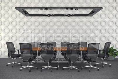 3d render - meeting room - office building